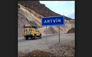 Artvin girişi tabela resmi